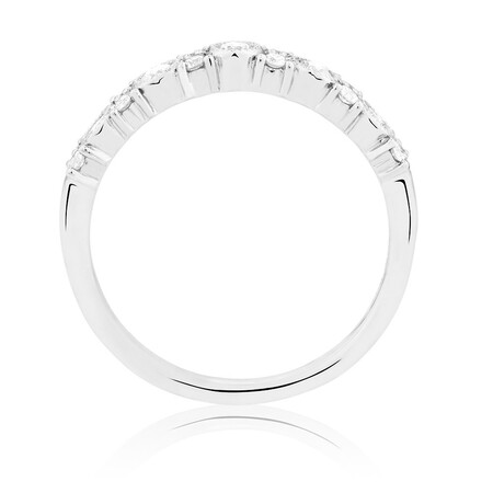 Wedding Band with 1/3 Carat TW of Diamonds in 10kt White Gold Wedding Band with 1/3 Carat TW of Diamonds in 10kt White Gold