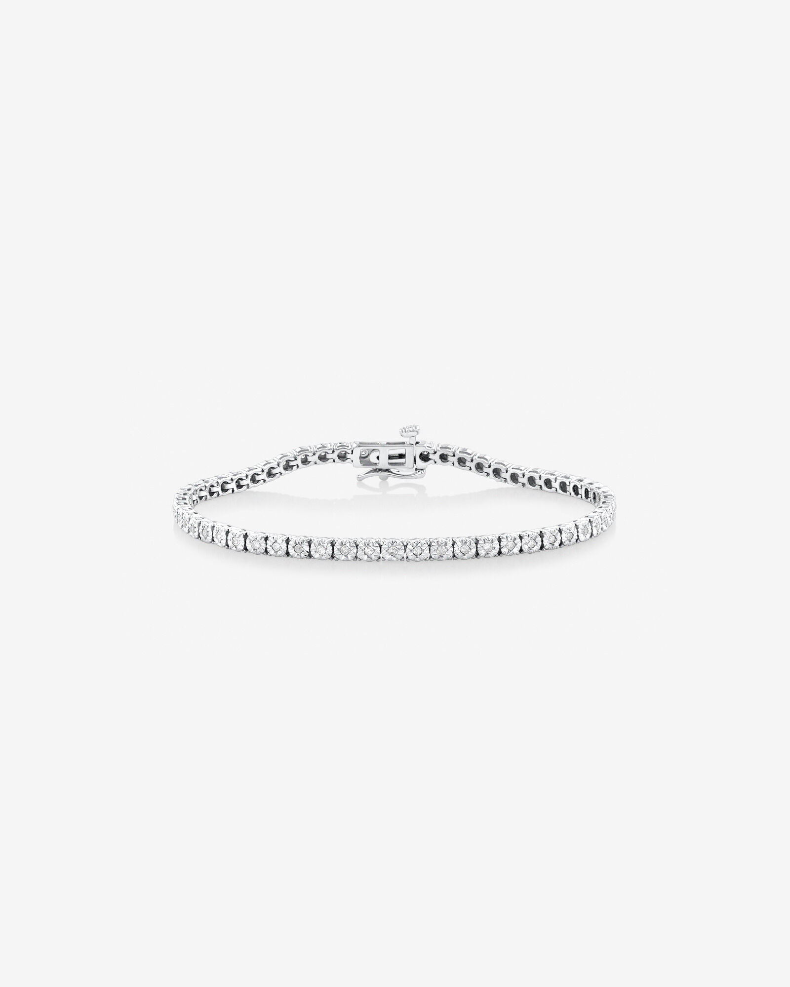 Bracelet de tennis en diamants de 0,50 carats TW en argent sterling
