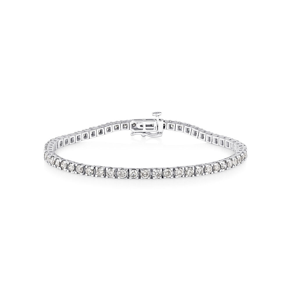 Tennis Bracelet with 4 Carat TW of Diamonds in 10kt White Gold