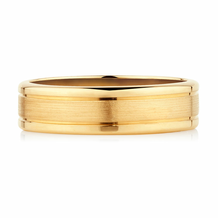Men's Wedding Band in 10kt Yellow Gold Men's Wedding Band in 10kt Yellow Gold
