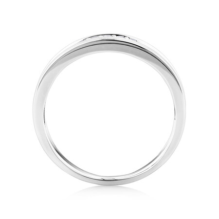 Ring with 0.10 Carat TW of Diamonds in 10kt White Gold Ring with 0.10 Carat TW of Diamonds in 10kt White Gold