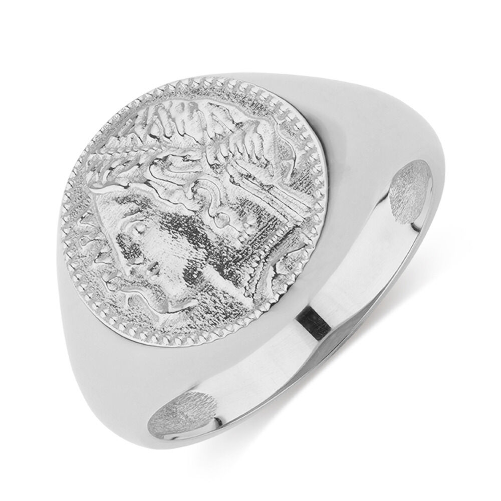 Coin Ring in Sterling Silver