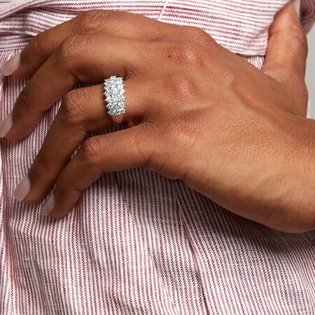 Ring with 2 Carat TW of Diamonds in 10kt White Gold Ring with 2 Carat TW of Diamonds in 10kt White Gold