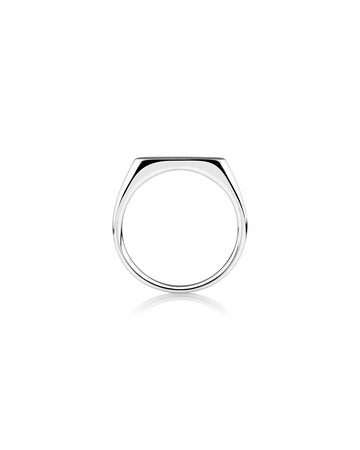 Men'S Rektangle Signet Ring In Sterling Silver Men'S Rektangle Signet Ring In Sterling Silver