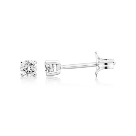 Classic Stud Earrings with 0.23 Carat TW of Diamonds in 10kt White Gold Classic Stud Earrings with 0.23 Carat TW of Diamonds in 10kt White Gold