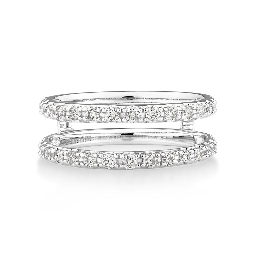 Enhancer Ring with 1/2 Carat TW of Diamonds in 14kt White Gold