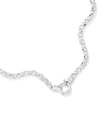 45cm (18") 6.5mm-7mm Width Belcher Chain in Sterling Silver 45cm (18") 6.5mm-7mm Width Belcher Chain in Sterling Silver