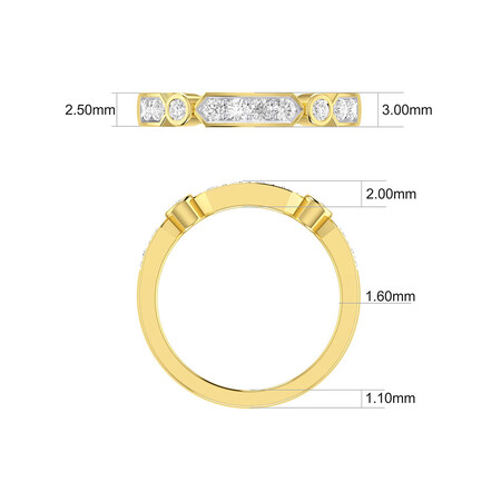 Ring with 1/3 Carat TW of Diamonds in 10kt Yellow Gold Ring with 1/3 Carat TW of Diamonds in 10kt Yellow Gold