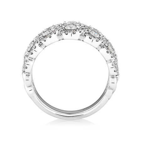 Ring with 1 1/2 Carat TW of Diamonds in 14kt White Gold Ring with 1 1/2 Carat TW of Diamonds in 14kt White Gold