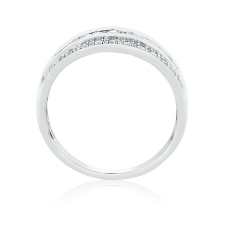 Ring with 0.34 Carat TW of Diamonds in 10kt White Gold Ring with 0.34 Carat TW of Diamonds in 10kt White Gold