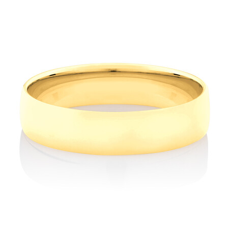 Lite Half Round Wedding Band in 10kt Yellow Gold Lite Half Round Wedding Band in 10kt Yellow Gold