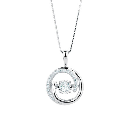 Everlight Pendant with 0.33 Carat TW of Diamonds in 10kt White Gold