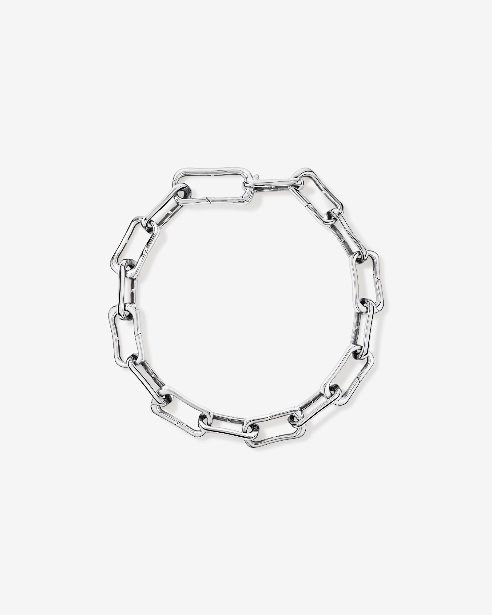 20.5cm (8.1") Alternate Clip Link Bracelet in Sterling Silver