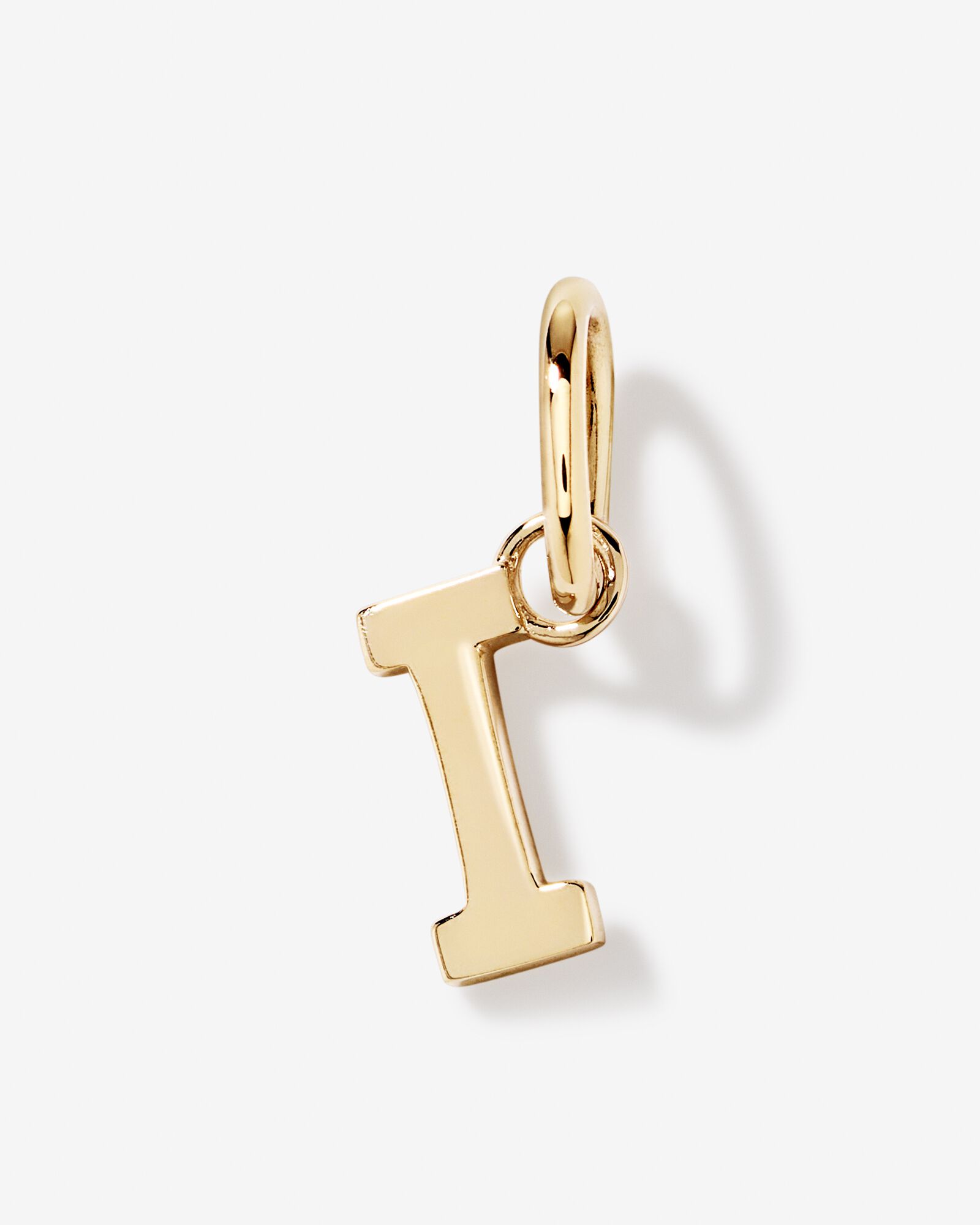 Letter I Initial Pendant in 10kt Yellow Gold