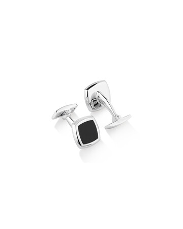 Onyx Square Cufflinks in Sterling Silver Onyx Square Cufflinks in Sterling Silver