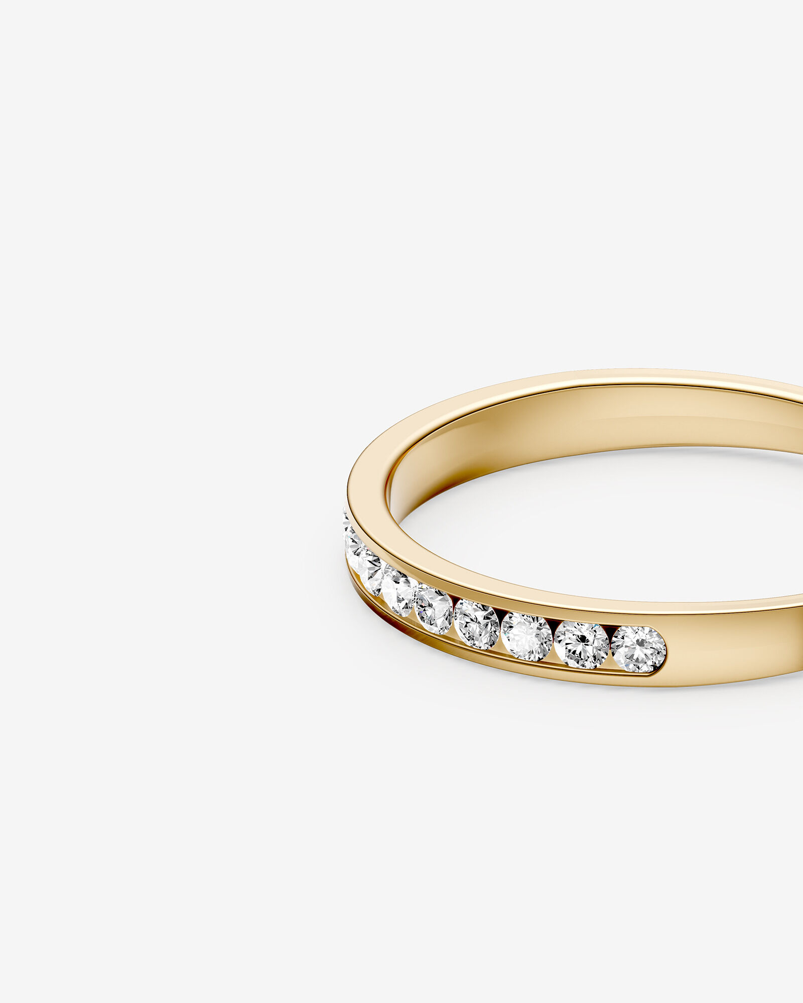 0.25 Carat TW Channel Set Diamond Wedding Ring in 14kt Yellow Gold