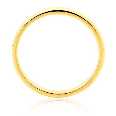 Flat Bevelled Wedding Band in 10kt Yellow Gold Flat Bevelled Wedding Band in 10kt Yellow Gold