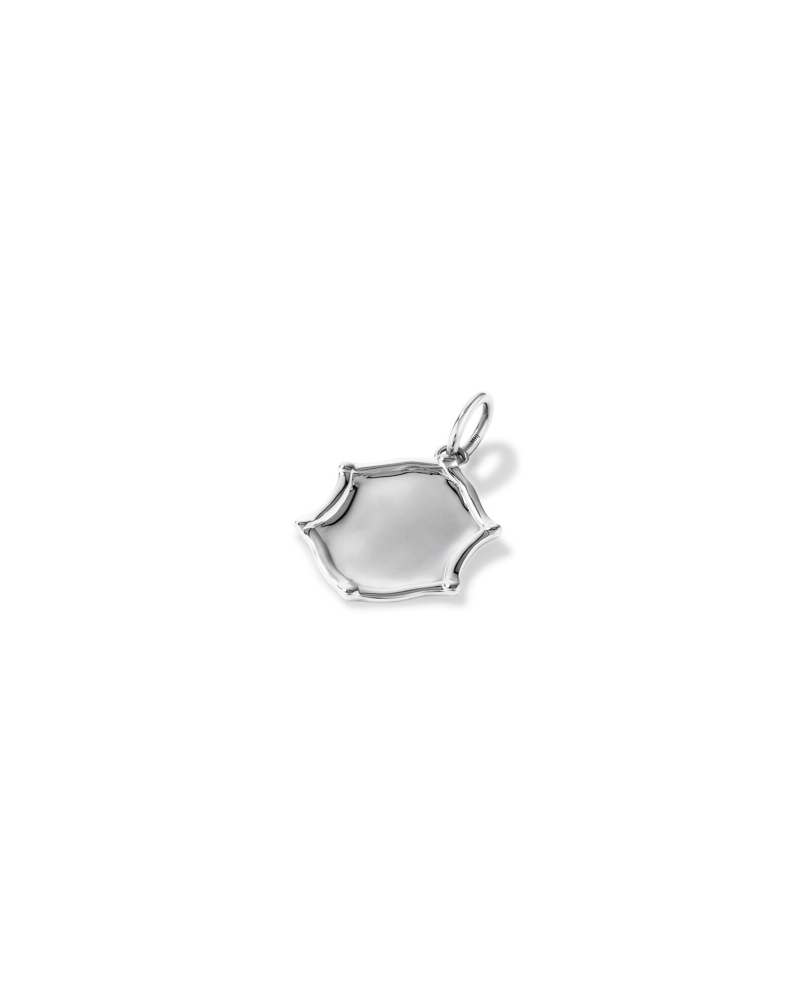 Engravable Shield Pendant in Sterling Silver