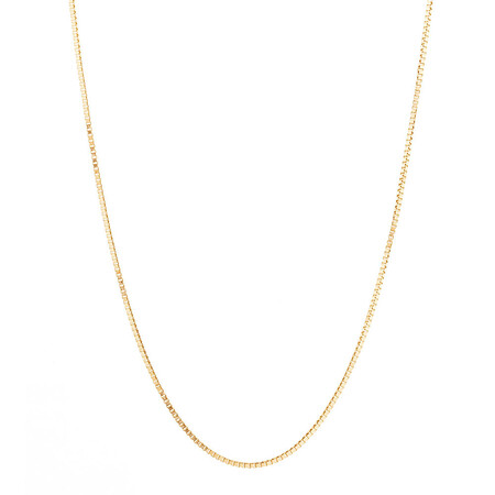50cm (20") Diamond Cut Box Chain in 14kt Yellow Gold 50cm (20") Diamond Cut Box Chain in 14kt Yellow Gold