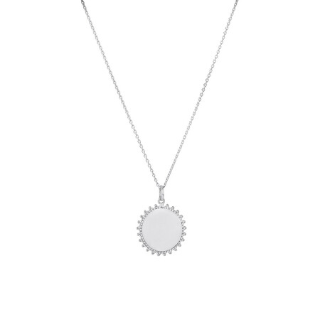 50cm (20") Engravable Pendant in Sterling Silver