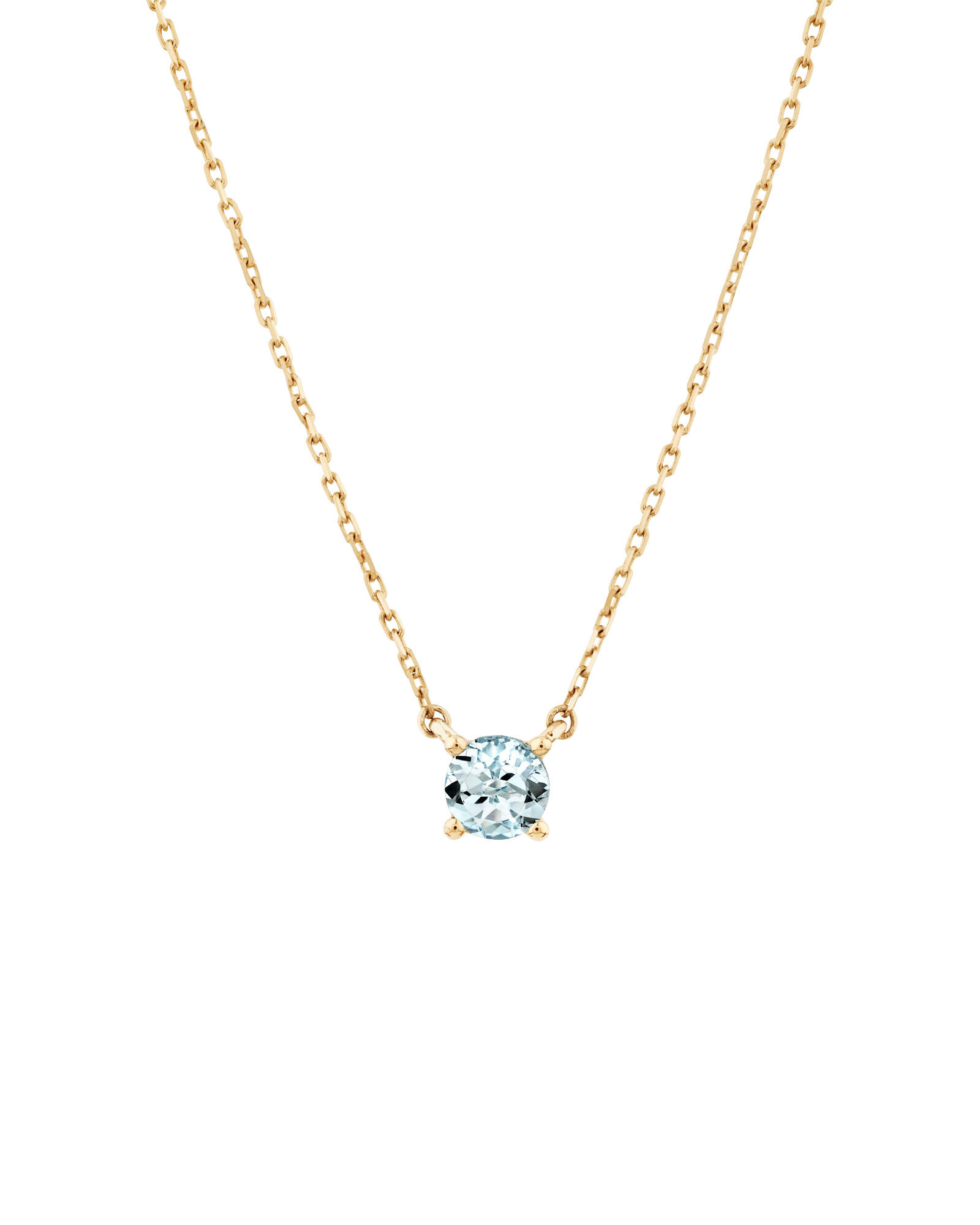 White gold aquamarine necklace outlet