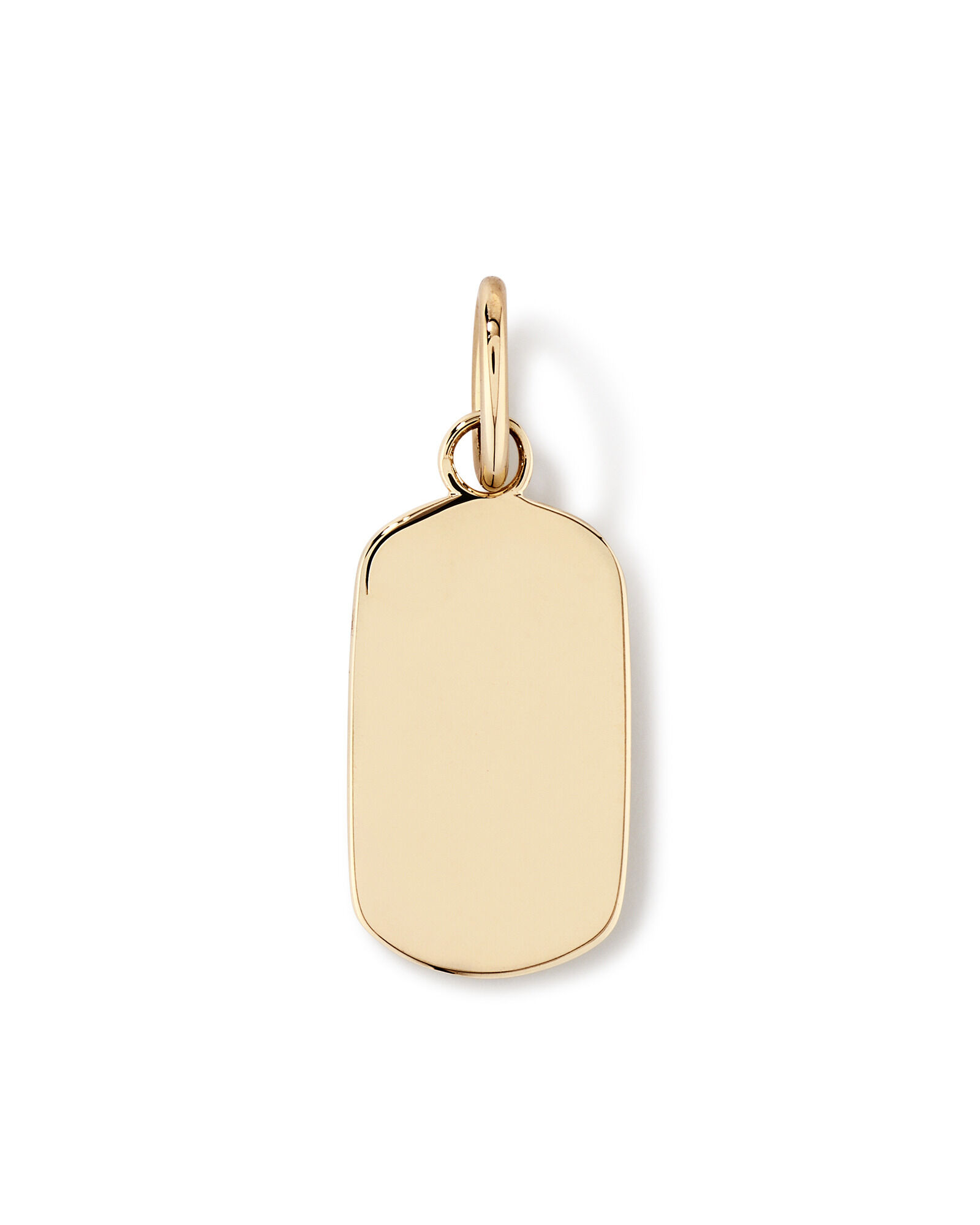 Dog tag gold pendant outlet