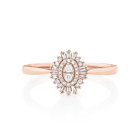 Evermore Promise Ring with 0.15 Carat TW of Diamonds in 10kt Rose Gold Evermore Promise Ring with 0.15 Carat TW of Diamonds in 10kt Rose Gold