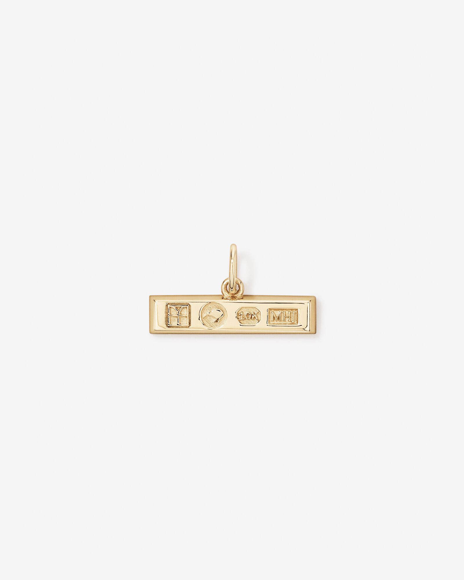 Ingot Pendant in 10kt Yellow Gold