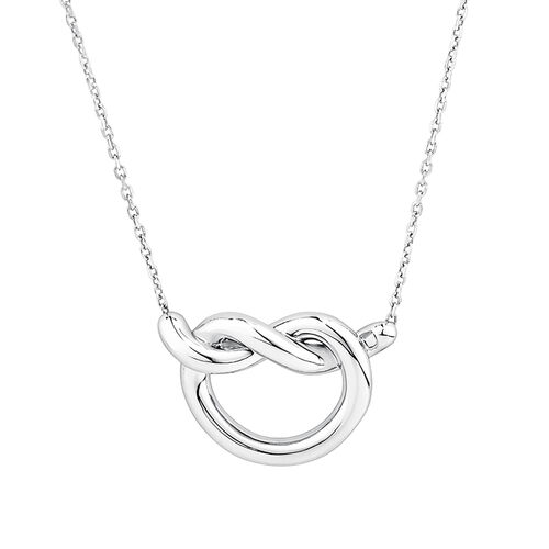 Knot Necklace in Sterling Silver