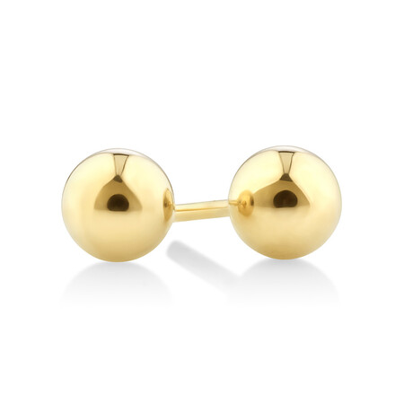 4mm Ball Stud Earrings in 10kt Yellow Gold