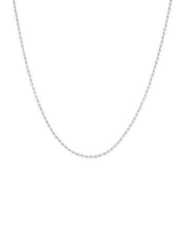 50cm (20") 2mm-2.5mm Width Rope Chain in Sterling Silver 50cm (20") 2mm-2.5mm Width Rope Chain in Sterling Silver