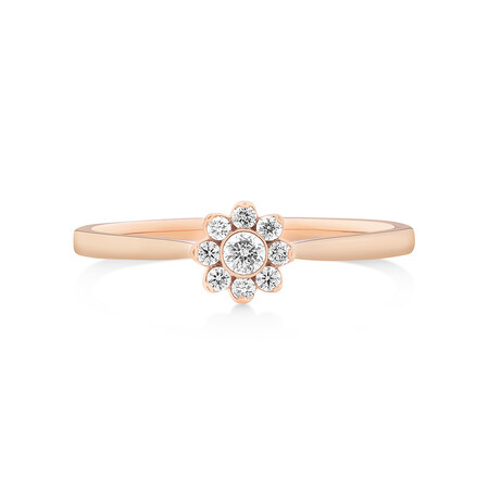 Evermore Promise Ring with 0.15 Carat TW of Diamonds in 10kt Rose Gold Evermore Promise Ring with 0.15 Carat TW of Diamonds in 10kt Rose Gold