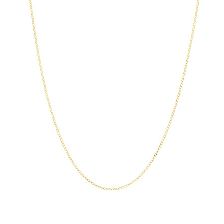 50cm (20") Curb Chain in 10kt Yellow Gold 50cm (20") Curb Chain in 10kt Yellow Gold