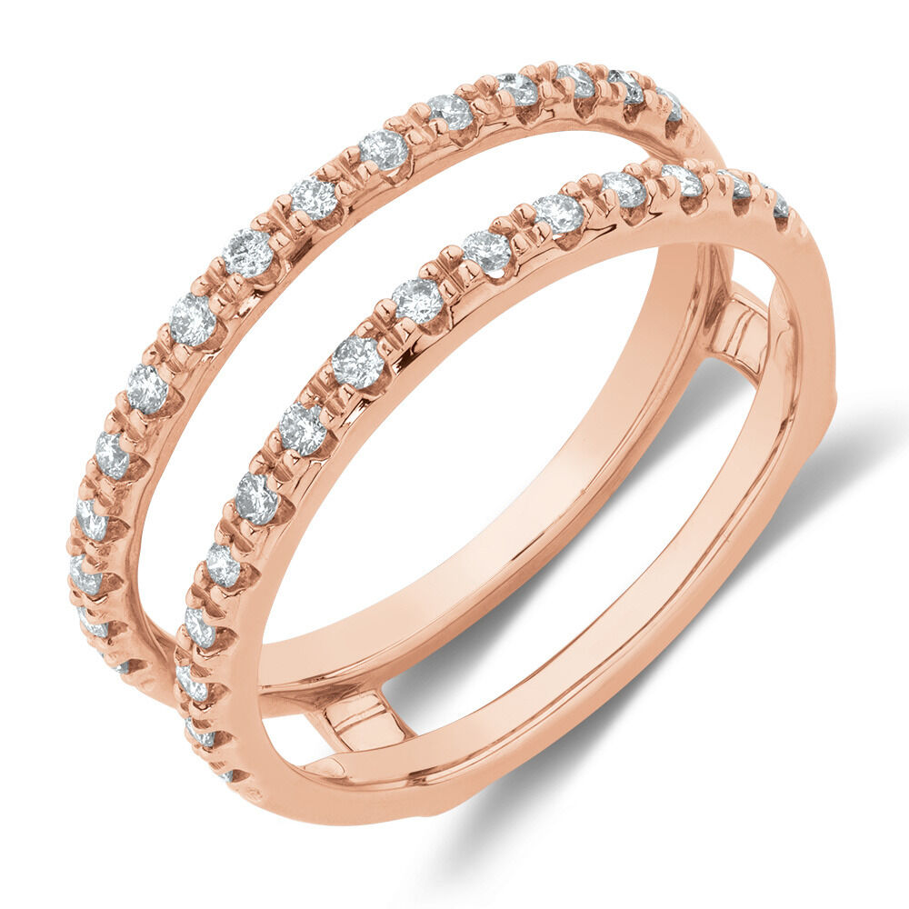 Rose gold wedding band enhancer Clearance
