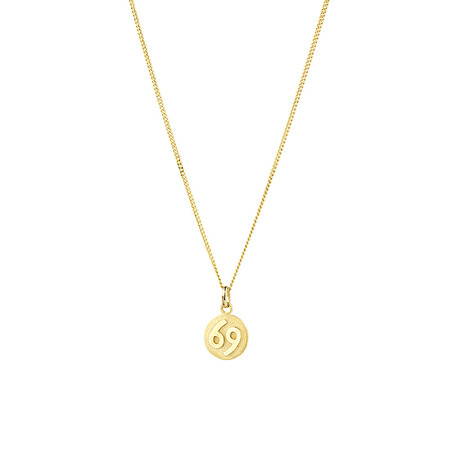 Cancer Zodiac Pendant in 10kt Yellow Gold Cancer Zodiac Pendant in 10kt Yellow Gold