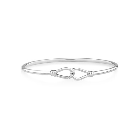 Twist Loop Bangle in Sterling Silver Twist Loop Bangle in Sterling Silver