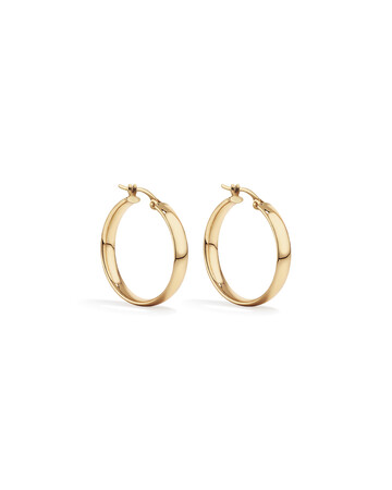 23mm Round Hoop Earring in 10kt Yellow Gold 23mm Round Hoop Earring in 10kt Yellow Gold