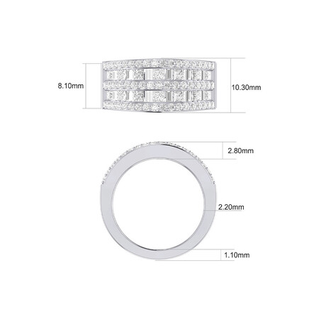 Ring with 2 Carat TW of Diamonds in 14kt White Gold Ring with 2 Carat TW of Diamonds in 14kt White Gold