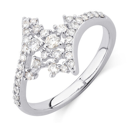 Scatter Ring with 0.50 Carat TW of Diamonds in 10kt White Gold