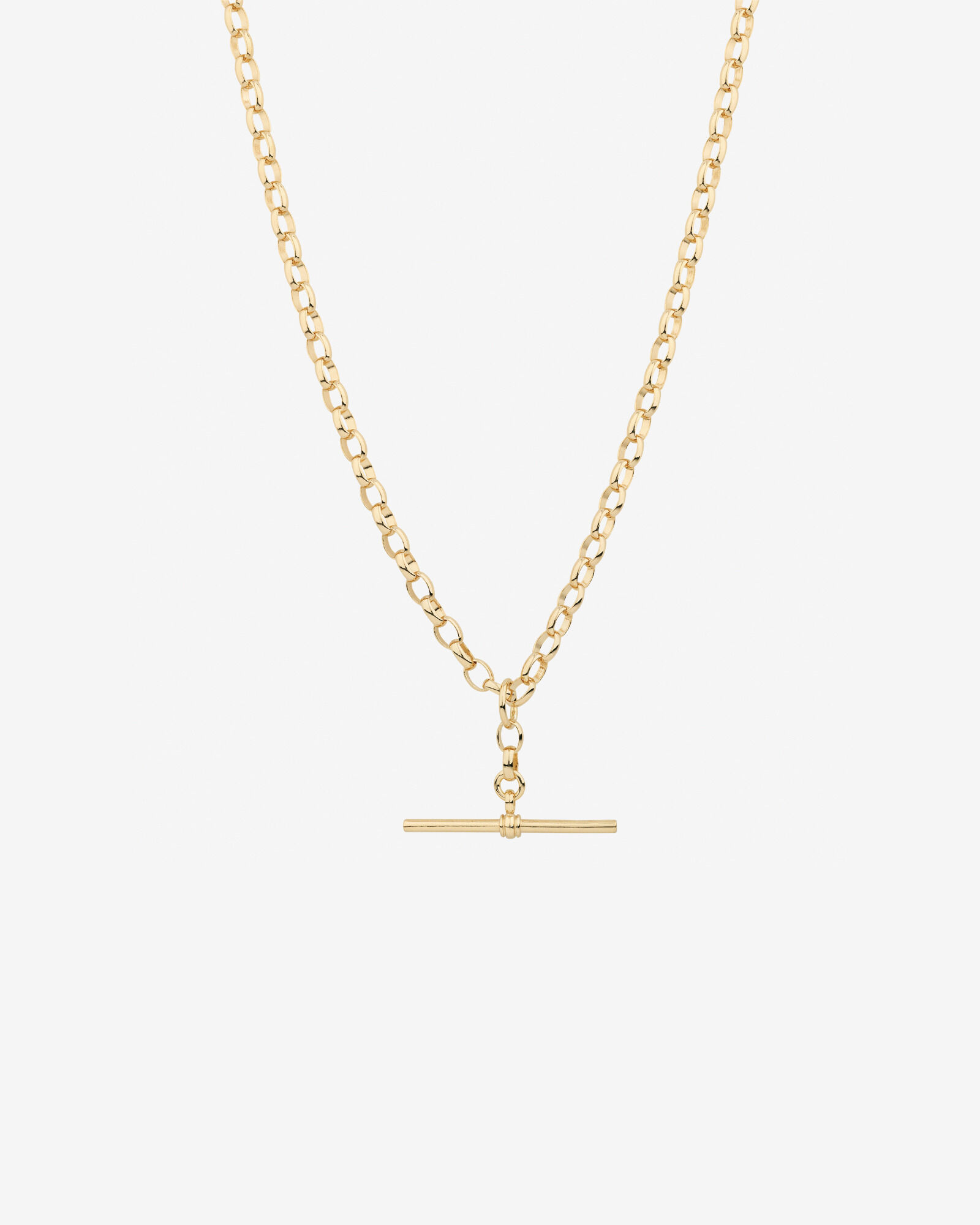 55cm (22") Belcher Fob Chain in 10kt Yellow Gold
