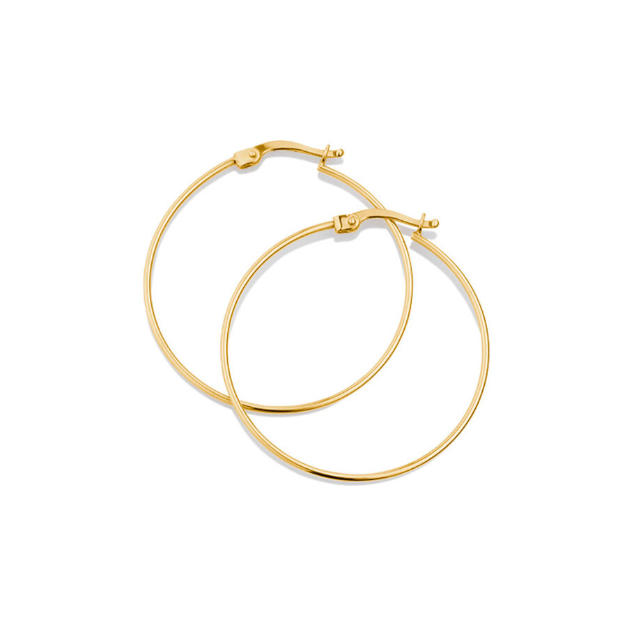 10kt yellow gold hoop earrings