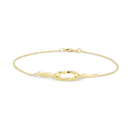 Link Bracelet in 10kt Yellow Gold Link Bracelet in 10kt Yellow Gold