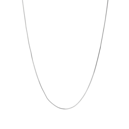 45cm (18") 1mm Width Snake Chain in Sterling Silver 45cm (18") 1mm Width Snake Chain in Sterling Silver