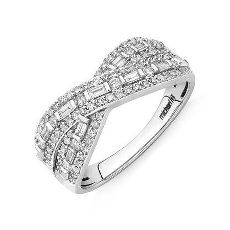 Ring with 0.50 Carat TW Of Diamonds in 10kt White Gold