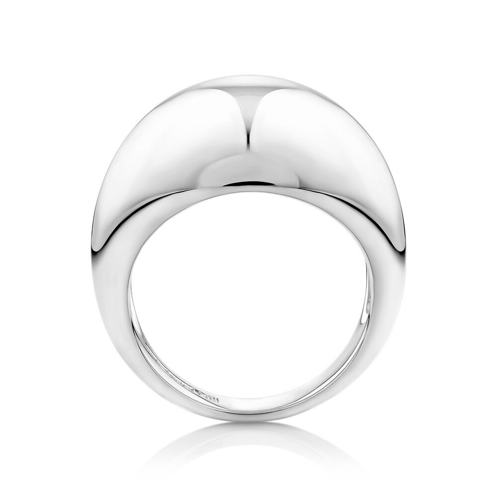 Wide Dome Ring in Sterling Silver