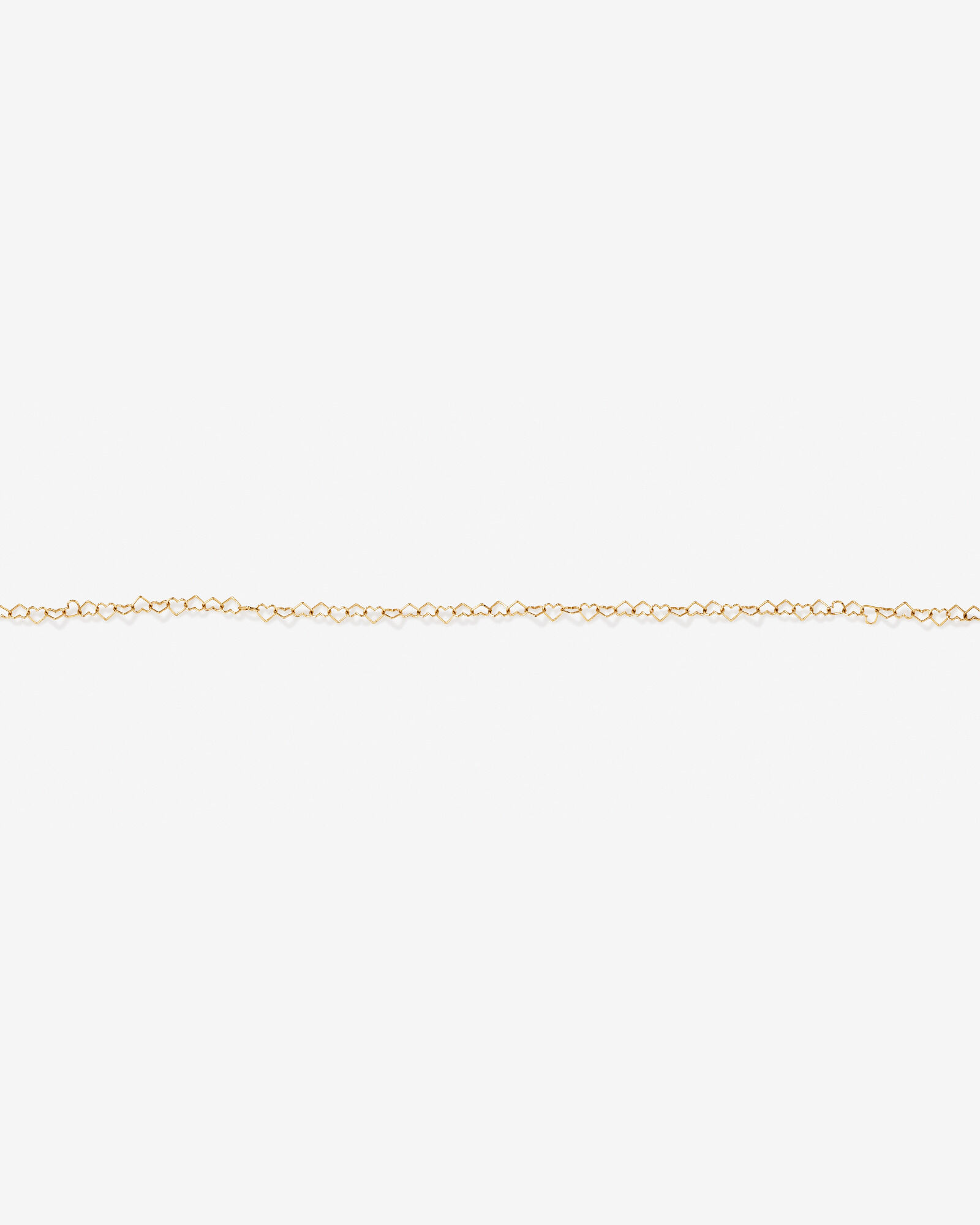 Heart Link Fancy Chain Bracelet in 10kt Yellow Gold
