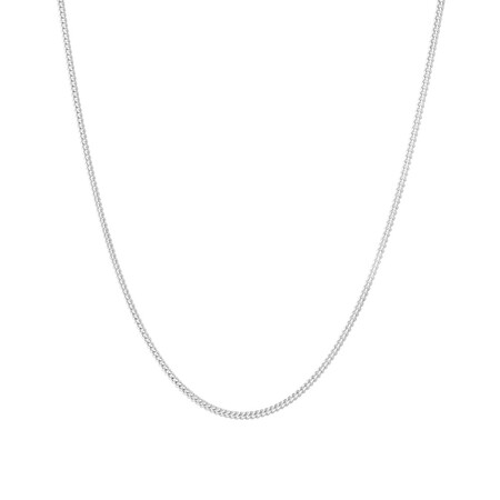 50cm (20") Curb Chain in Sterling Silver 50cm (20") Curb Chain in Sterling Silver