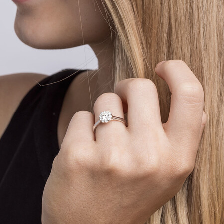 Southern Star Engagement Ring with 1/2 Carat TW of Diamonds in 14kt White Gold Southern Star Engagement Ring with 1/2 Carat TW of Diamonds in 14kt White Gold