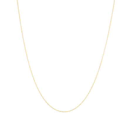 50cm Bead Chain in 10kt Yellow Gold 50cm Bead Chain in 10kt Yellow Gold