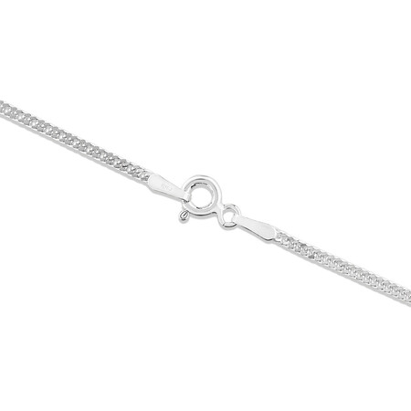50cm (20") 1.5mm-2mm Width Curb Chain in Sterling Silver 50cm (20") 1.5mm-2mm Width Curb Chain in Sterling Silver